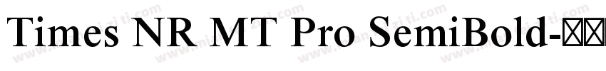 Times NR MT Pro SemiBold字体转换